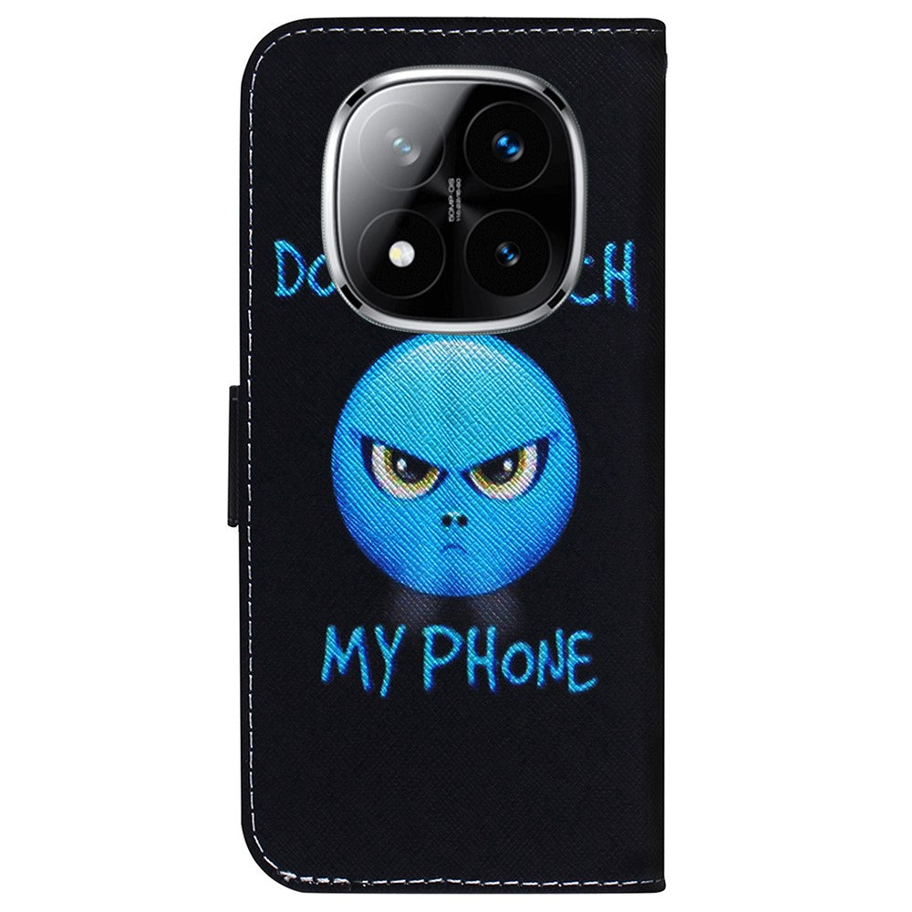 For Xiaomi Redmi Note 14 Pro 5G / Poco X7 5G Wallet Case Pattern Print Leather Phone Cover
