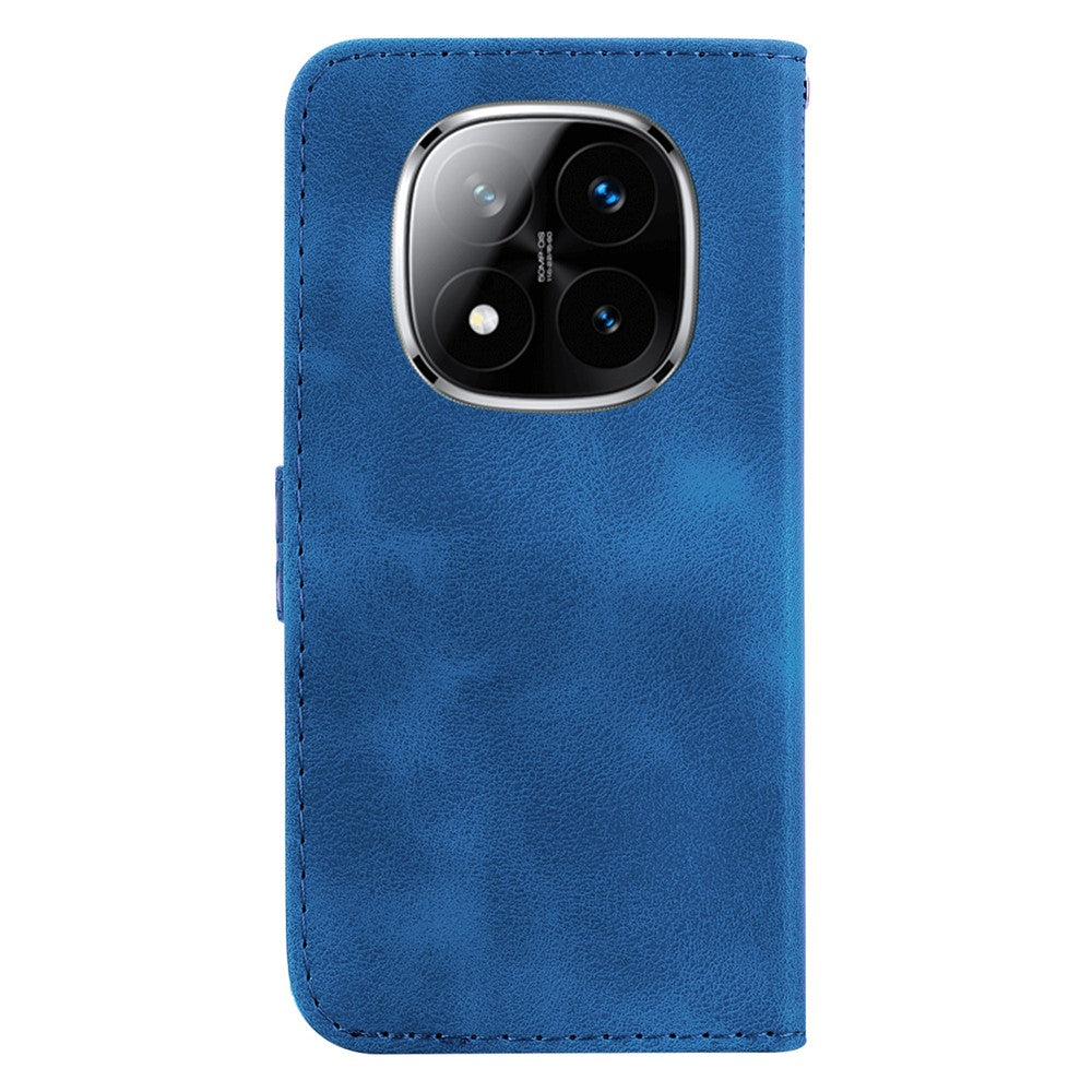 For Xiaomi Redmi Note 14 Pro 5G / Poco X7 5G Stand Case 7-Shaped Pattern Imprint Leather Phone Cover