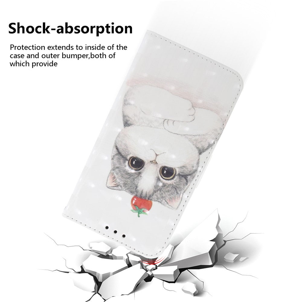 For Xiaomi Redmi Note 14 Pro 5G / Poco X7 5G Case Pattern Printing Leather Wallet Phone Cover with Wrist Strap
