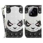 For Xiaomi Redmi Note 14 Pro 5G / Poco X7 5G Case Pattern Printing Leather Wallet Phone Cover with Wrist Strap