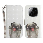 For Xiaomi Redmi Note 14 Pro 5G / Poco X7 5G Case Pattern Printing Leather Wallet Phone Cover with Wrist Strap