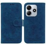 For Xiaomi Redmi Note 14 5G Case PU Leather Wallet Phone Cover Butterfly Flower Imprint