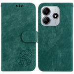 For Xiaomi Redmi Note 14 5G Wallet Case Tiger Imprint Leather Shockproof Phone Cover