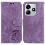 For Xiaomi Redmi Note 14 5G Wallet Case Tiger Imprint Leather Shockproof Phone Cover