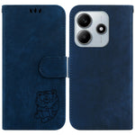For Xiaomi Redmi Note 14 5G Wallet Case Tiger Imprint Leather Shockproof Phone Cover