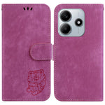 For Xiaomi Redmi Note 14 5G Wallet Case Tiger Imprint Leather Shockproof Phone Cover