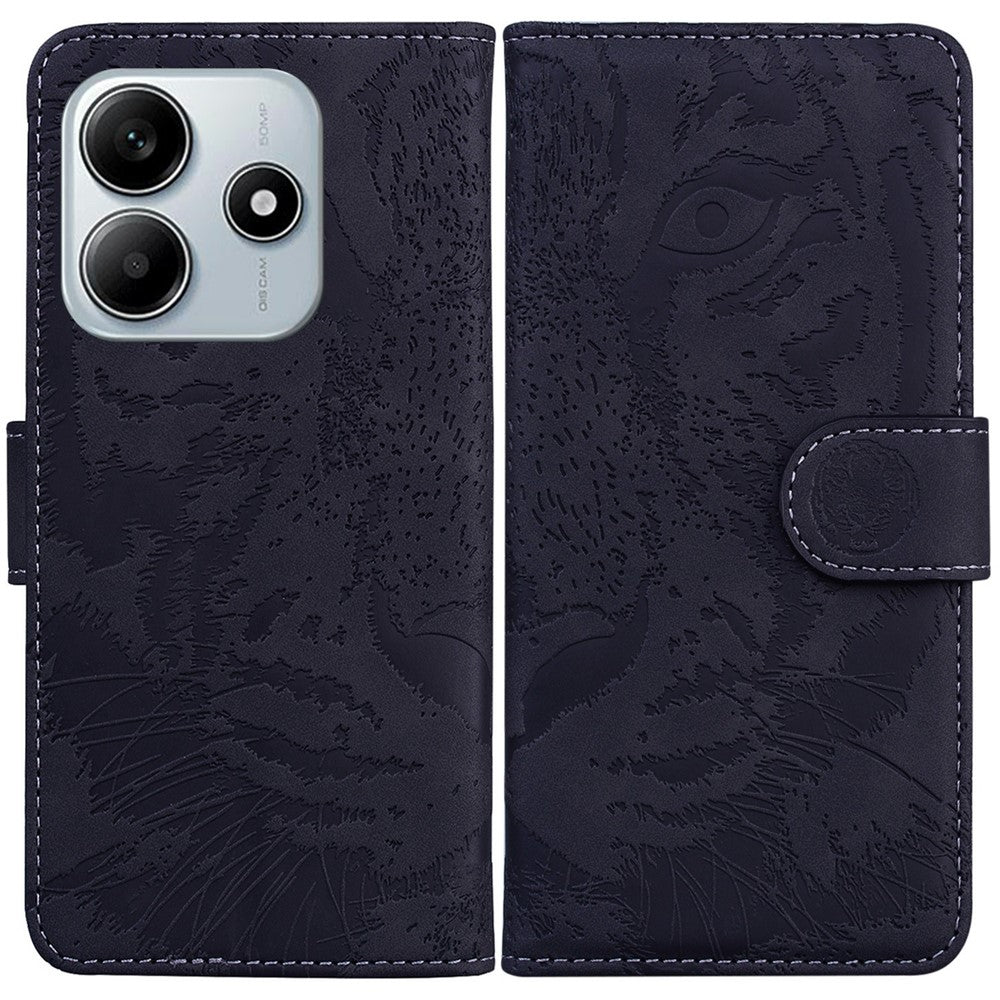 For Xiaomi Redmi Note 14 5G Case Tiger Imprint Leather Wallet Phone Cover