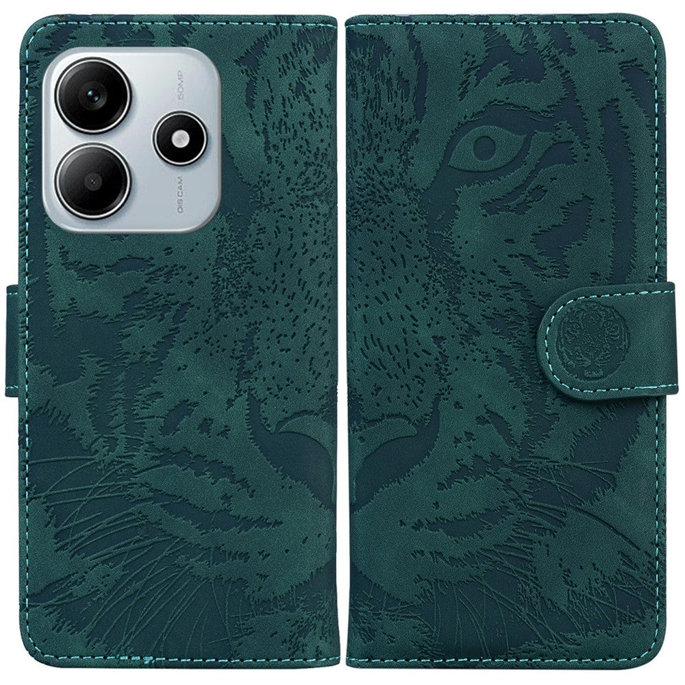 For Xiaomi Redmi Note 14 5G Case Tiger Imprint Leather Wallet Phone Cover