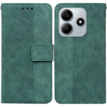For Xiaomi Redmi Note 14 5G Case Geometry Pattern Leather Wallet Phone Cover with Wrist Strap