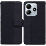 For Xiaomi Redmi Note 14 5G Case Geometry Pattern Leather Wallet Phone Cover with Wrist Strap