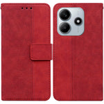 For Xiaomi Redmi Note 14 5G Case Geometry Pattern Leather Wallet Phone Cover with Wrist Strap