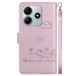 For Xiaomi Redmi Note 14 5G Case RFID Blocking Kitten Pattern TPU+PU Leather Phone Cover