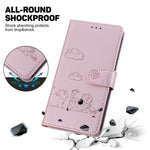 For Xiaomi Redmi Note 14 5G Case RFID Blocking Kitten Pattern TPU+PU Leather Phone Cover
