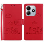 For Xiaomi Redmi Note 14 5G Case RFID Blocking Kitten Pattern TPU+PU Leather Phone Cover