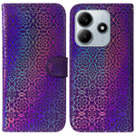 For Xiaomi Redmi Note 14 5G Stand Case Dazzling Flower Leather Phone Cover