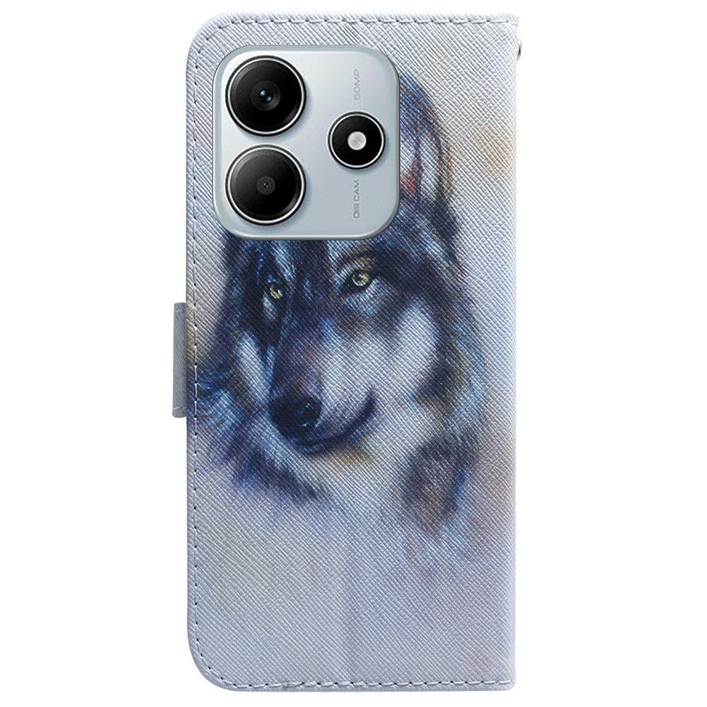For Xiaomi Redmi Note 14 5G Wallet Case Pattern Print Leather Phone Cover