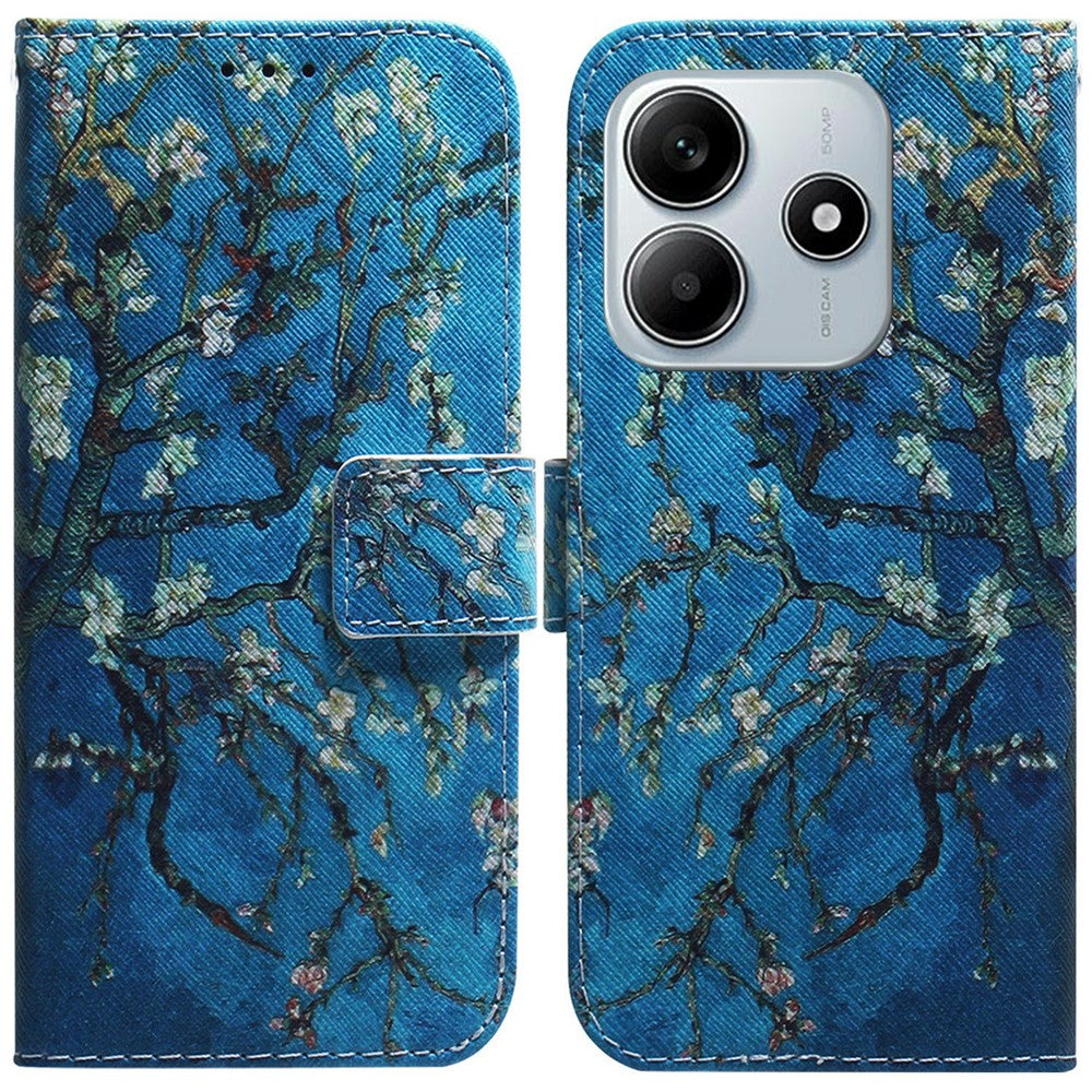 For Xiaomi Redmi Note 14 5G Wallet Case Pattern Print Leather Phone Cover