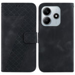 For Xiaomi Redmi Note 14 5G Stand Case 7-Shaped Pattern Imprint Leather Phone Cover
