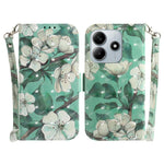 For Xiaomi Redmi Note 14 5G Case Pattern Printing Leather Wallet Phone Cover with Wrist Strap