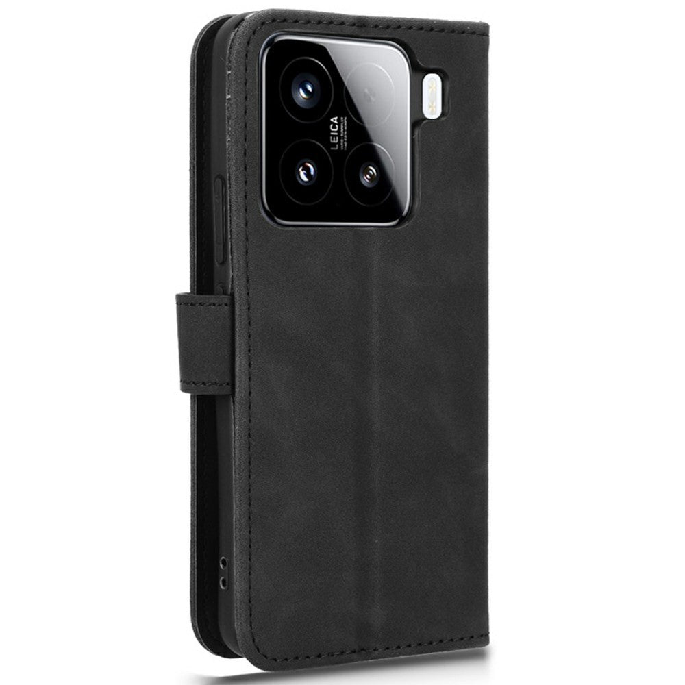 For Xiaomi 15 Leather Case Skin-Feel Anti-Drop Wallet Flip Phone Cover