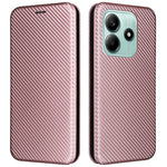 Xiaomi Redmi Note 14 5G-skal, kolfiberstruktur, fallsäkert PU-läder, mobilskal