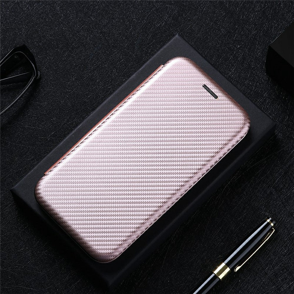 For Xiaomi Redmi Note 14 Pro 5G / Poco X7 5G Case Carbon Fiber Texture Drop-Proof PU Leather Phone Cover
