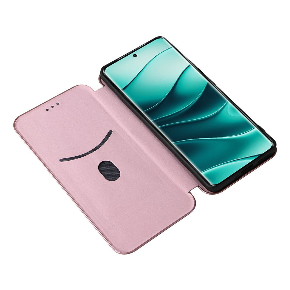 For Xiaomi Redmi Note 14 Pro 5G / Poco X7 5G Case Carbon Fiber Texture Drop-Proof PU Leather Phone Cover