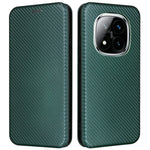 For Xiaomi Redmi Note 14 Pro 5G / Poco X7 5G Case Carbon Fiber Texture Drop-Proof PU Leather Phone Cover