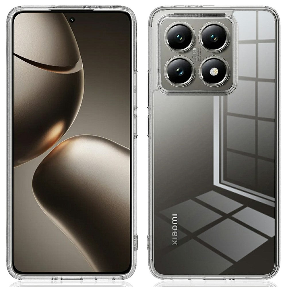 For Xiaomi 14T Pro Clear Phone Case TPU+Acrylic Shockproof Phone Back Cover