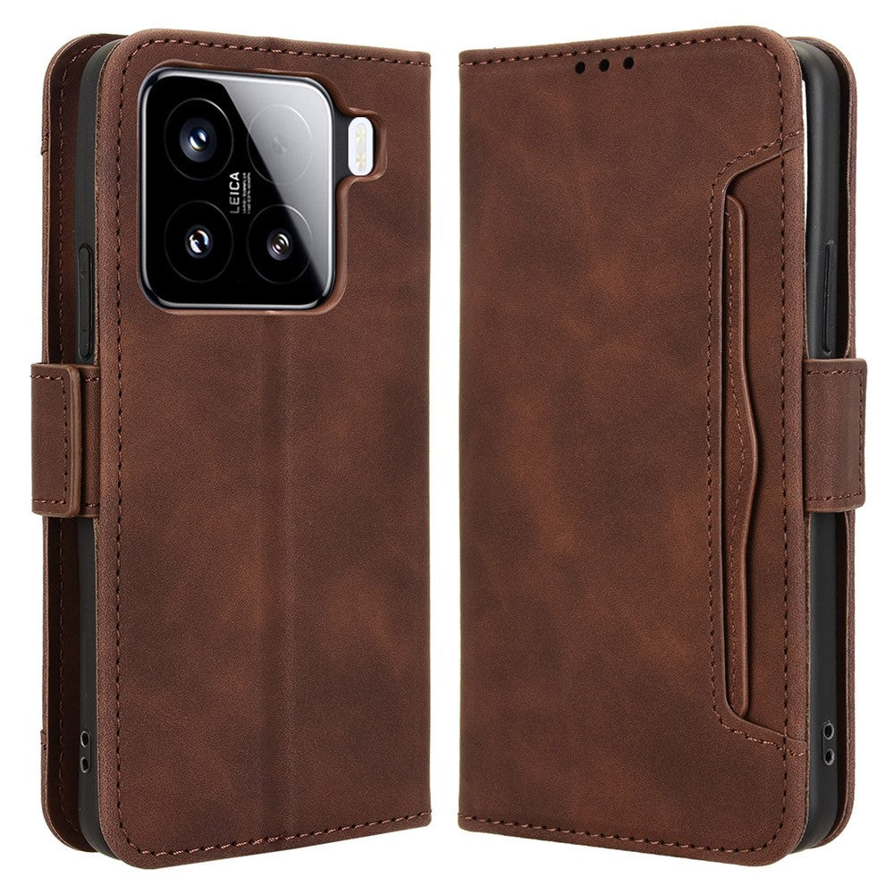 For Xiaomi 15 Pro Leather Case Phone Wallet Cover with Multiple Card Slots