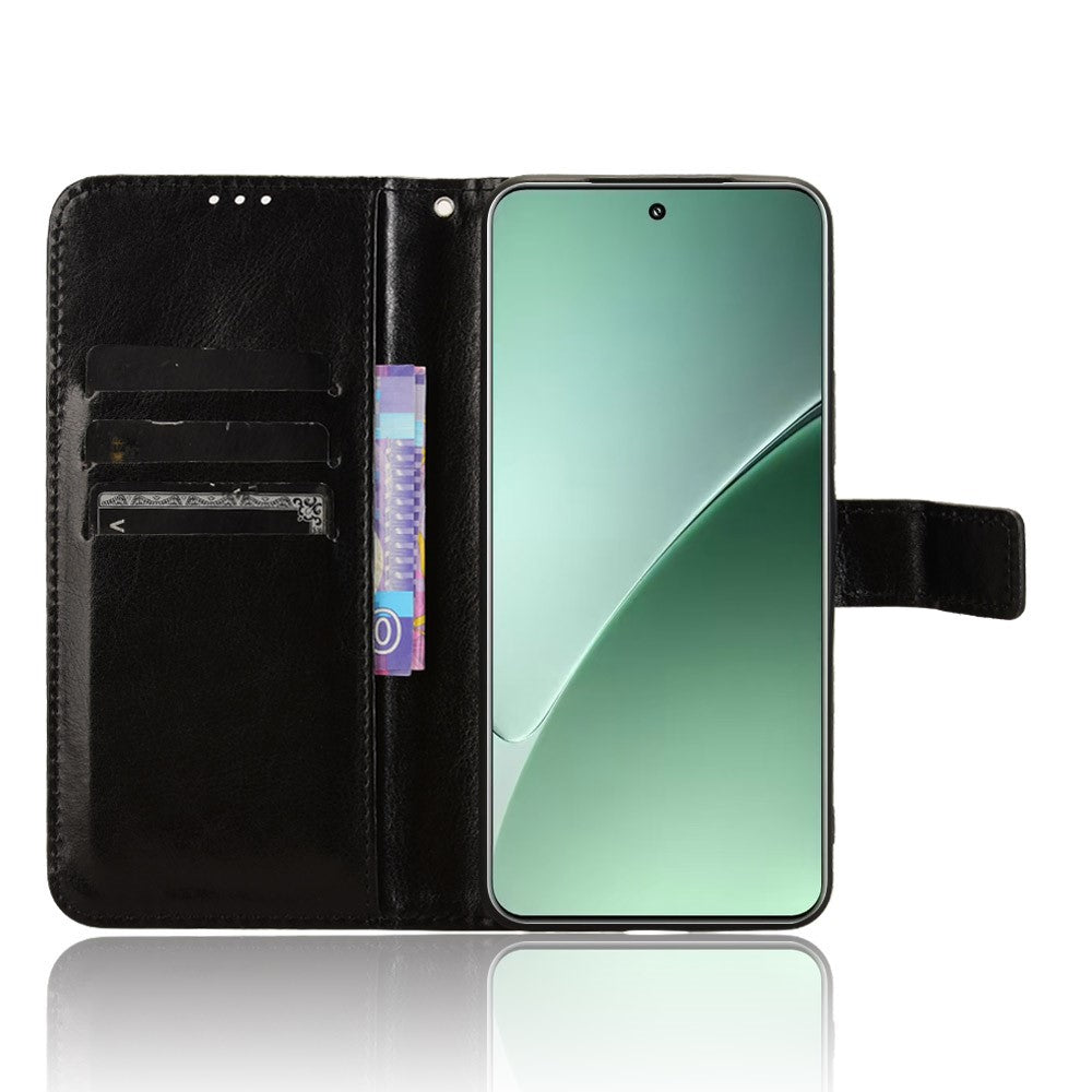For Xiaomi 15 Pro Case Crazy Horse Texture PU Leather Phone Wallet Cover