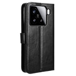 For Xiaomi 15 Pro Case Crazy Horse Texture PU Leather Phone Wallet Cover