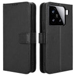 For Xiaomi 15 Pro Case PU Leather Diamond Texture Wallet Phone Cover