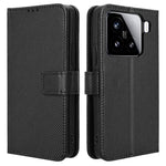 For Xiaomi 15 Case PU Leather Diamond Texture Wallet Phone Cover