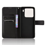 For Xiaomi 15 Case PU Leather Diamond Texture Wallet Phone Cover