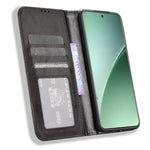 For Xiaomi 15 Pro Leather Case Wallet Stand Retro Texture Phone Cover