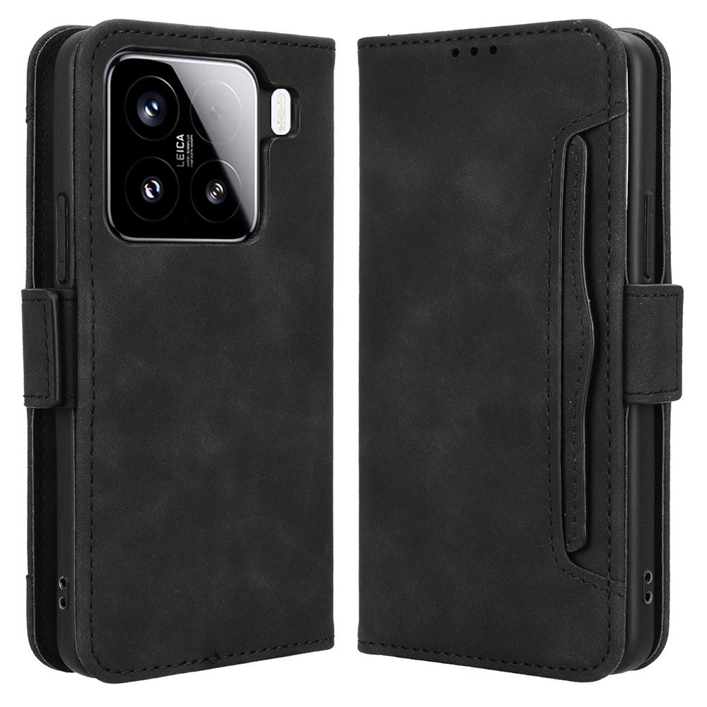 For Xiaomi 15 Leather Case Phone Wallet Cover with Multiple Card Slots
