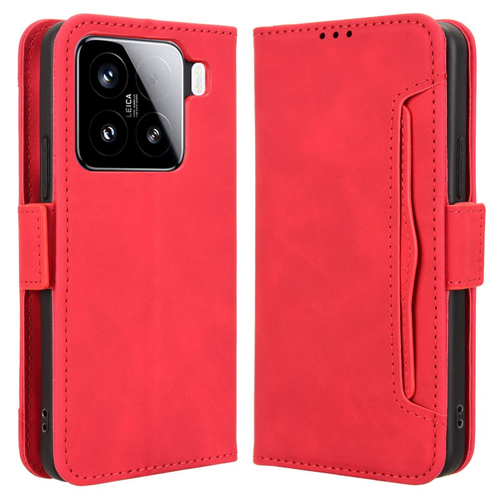 For Xiaomi 15 Leather Case Phone Wallet Cover with Multiple Card Slots