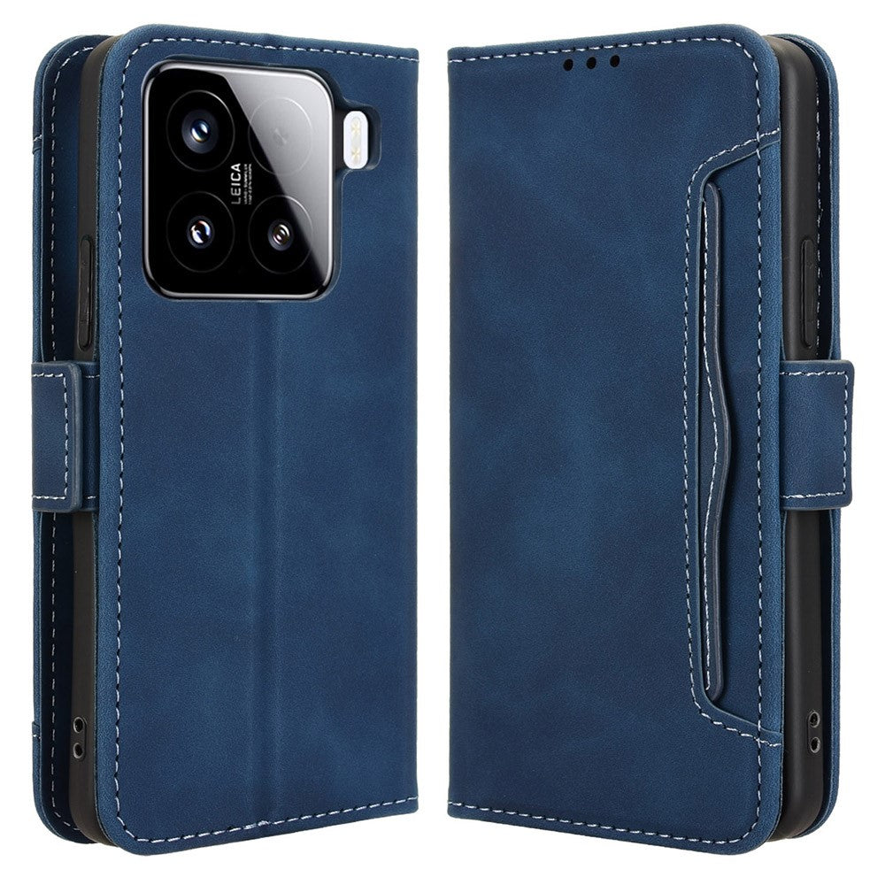 For Xiaomi 15 Leather Case Phone Wallet Cover with Multiple Card Slots
