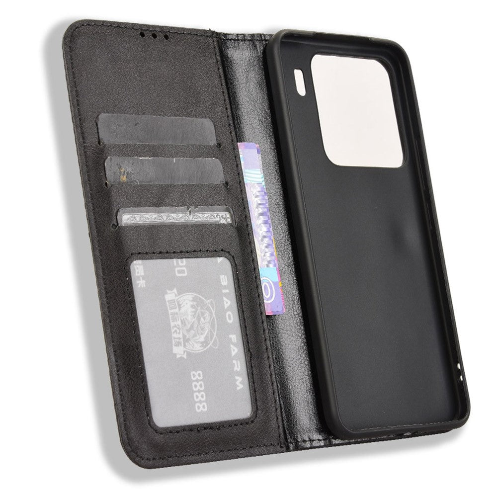 For Xiaomi 15 Leather Case Wallet Stand Retro Texture Phone Cover