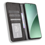 For Xiaomi 15 Leather Case Wallet Stand Retro Texture Phone Cover