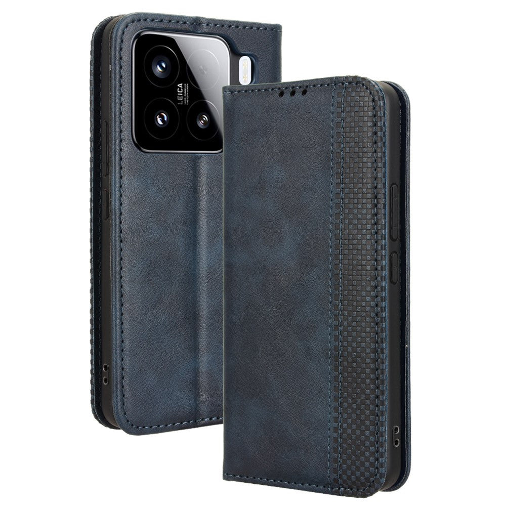 For Xiaomi 15 Leather Case Wallet Stand Retro Texture Phone Cover