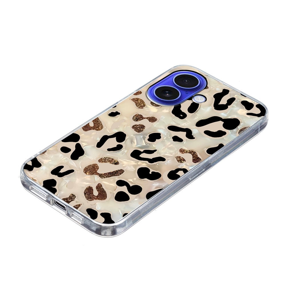 Til iPhone 16 Plus Cover Mønsterprint Stødabsorberende Blød TPU Telefoncover