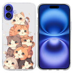 Til iPhone 16 Plus Cover Mønsterprint Stødabsorberende Blød TPU Telefoncover