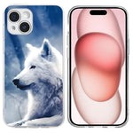 For iPhone 15 Plus Case Pattern Printing Shockproof Soft TPU Phone Cover
