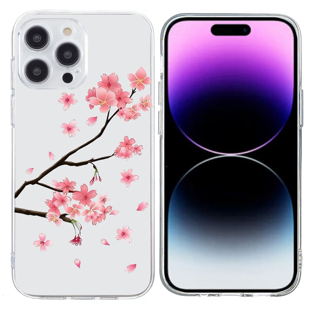 For iPhone 15 Pro Case Pattern Printing Shockproof Soft TPU Phone Cover