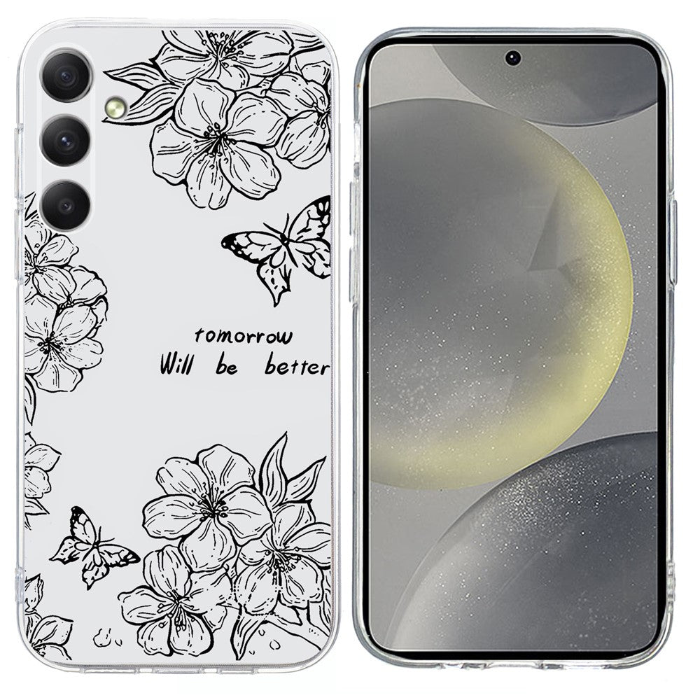 For Samsung Galaxy S24+ Case Pattern Printing Shockproof Soft TPU Phone Cover