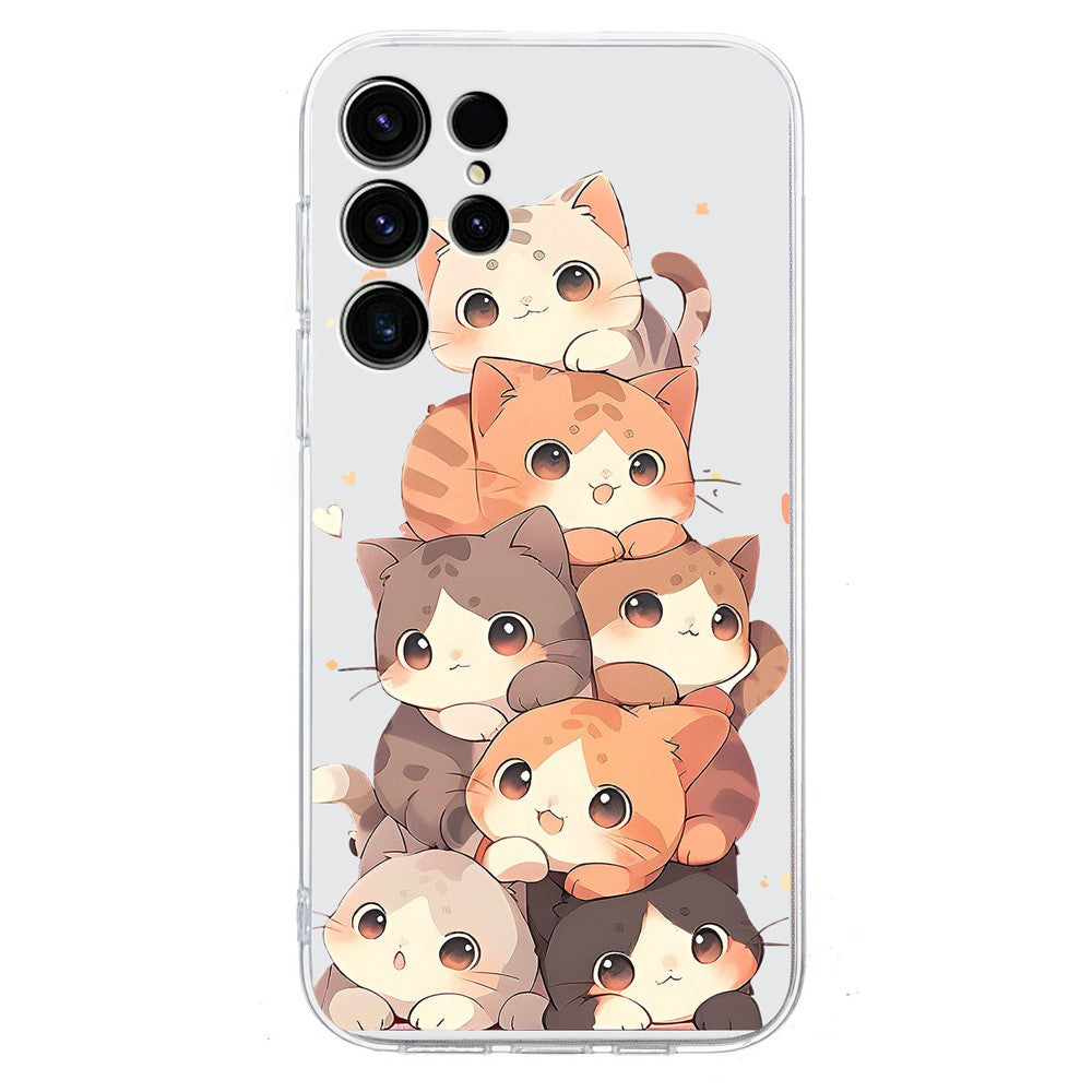 For Samsung Galaxy S24 Ultra Case Pattern Printing Shockproof Soft TPU Phone Cover