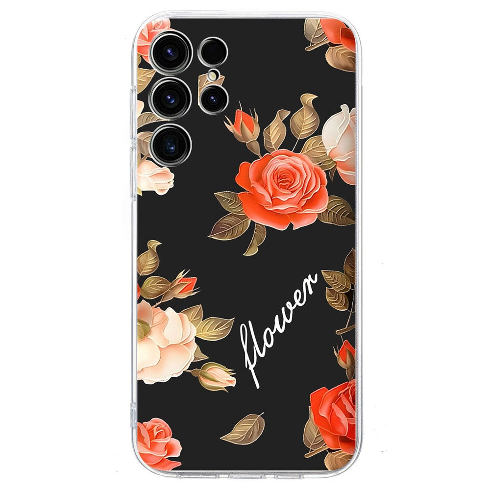 For Samsung Galaxy S24 Ultra Case Pattern Printing Shockproof Soft TPU Phone Cover