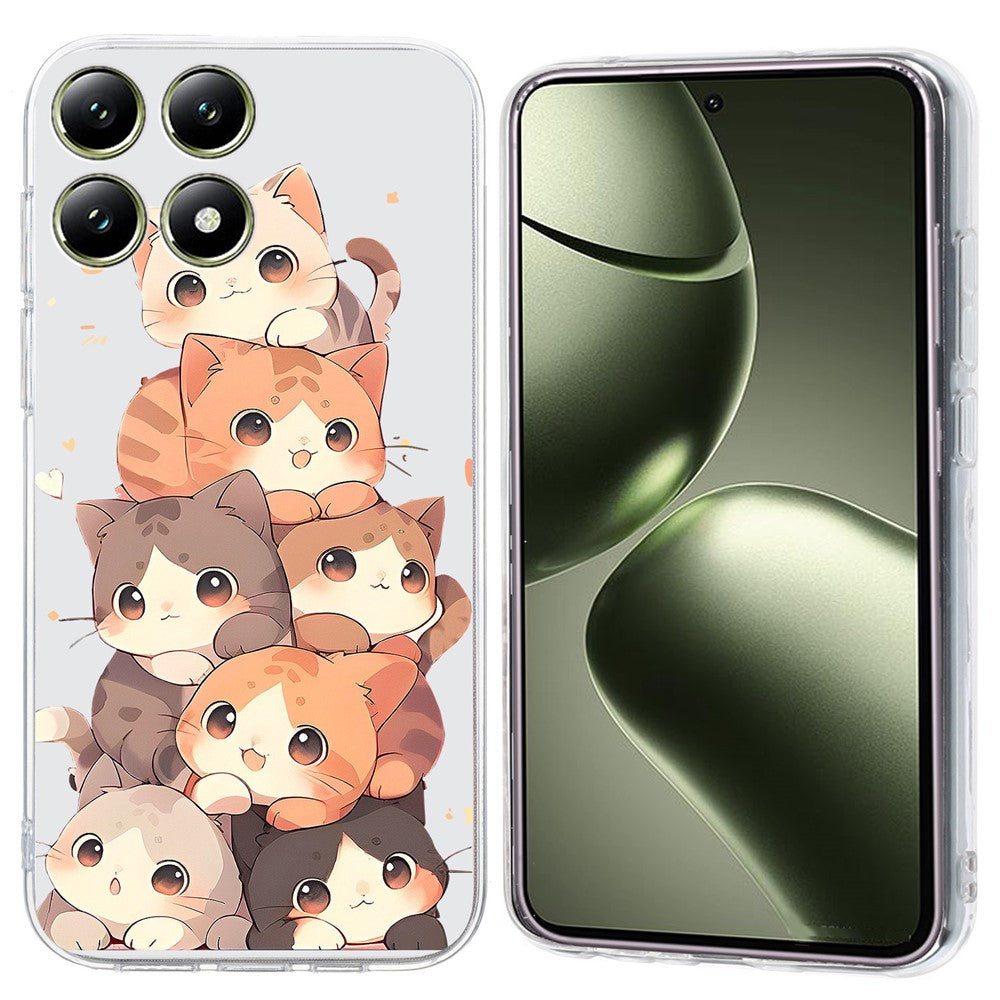 For Xiaomi 14T Pro Case Pattern Printing Shockproof Soft TPU Phone Cover